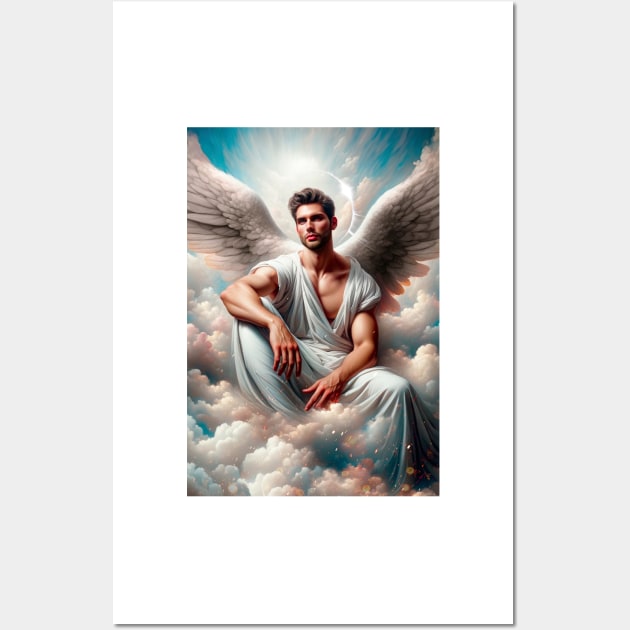 Heavenly Angel Seduction: Divine Grace Sensual Elegance 04 Wall Art by Silurostudio